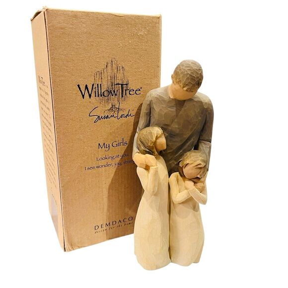 Willow Tree My Girls 8"H Carved Figurine With Box - Picture 1 of 11